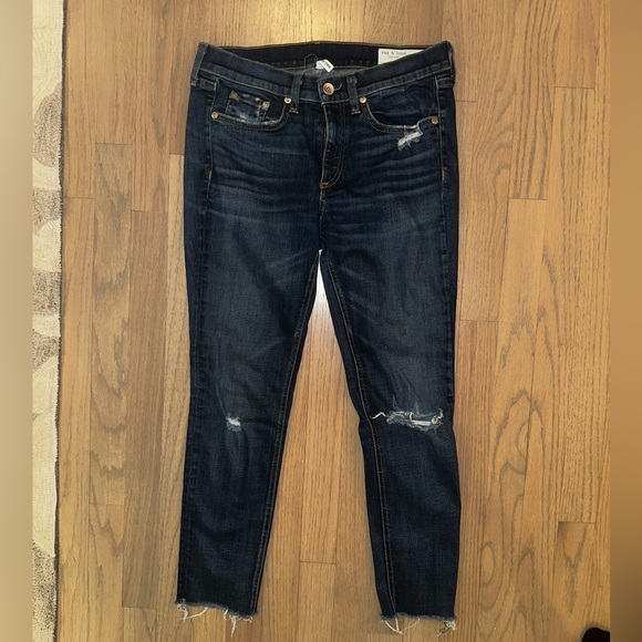 Rag & Bone Distressed Skinny Ankle Jean - Picture 2 of 9